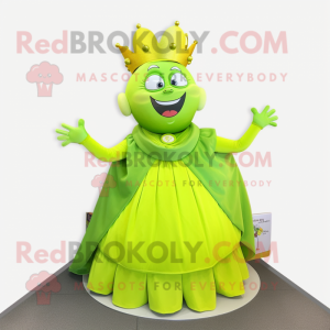 Lime Green Queen maskot...