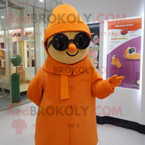  Orange maskot kostume...