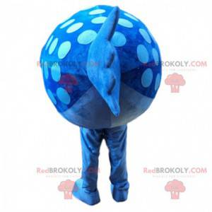 Funny Plump Giant Blue M&M's BIGGYMONKEY™ Mascot Sizes L (175-180CM)