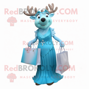 Sky Blue Elk mascotte...