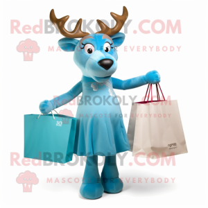 Sky Blue Elk mascotte...