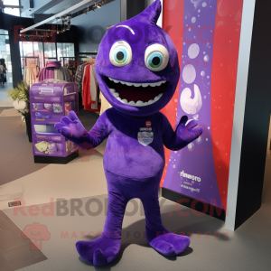 Purple Cod mascotte kostuum...