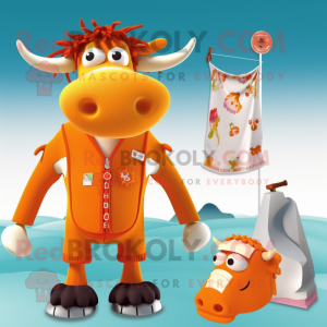 Orange Guernsey Cow...