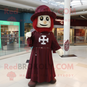 Maroon Celtic Cross maskot...