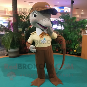 Brown Dolphin mascotte...