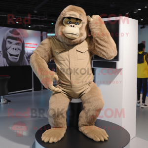 Tan Gorilla mascotte...