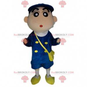 Mascotte de facteur, costume de livreur en uniforme -