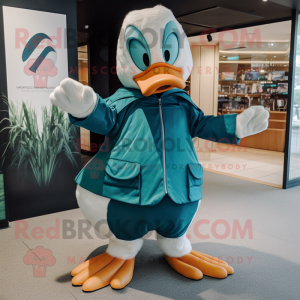 Teal Swans mascotte kostuum...