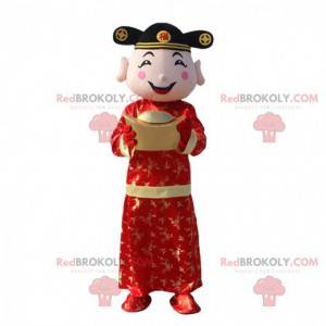 Costume d'homme asiatique, dieu de la richesse, mascotte d'Asie