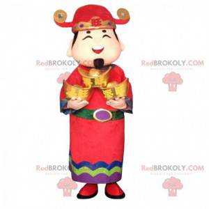 Asiatisk mannskostyme, rikdomens gud, asiatisk maskot -