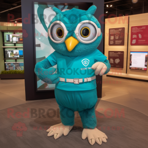 Postava maskota Teal Owl...