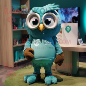 Postava maskota Teal Owl...