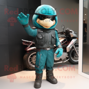 Teal Commando mascotte...