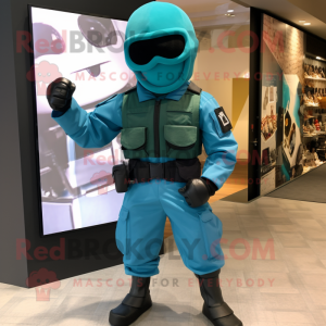 Teal Commando mascotte...