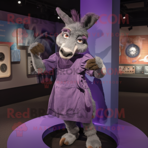 Purple Donkey mascotte...