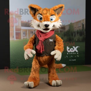 Rust Lynx maskot kostume...