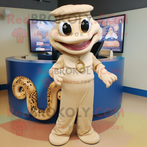 Beige Python mascotte...