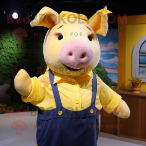 Yellow Sow mascotte kostuum...