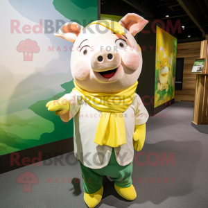 Yellow Sow mascotte kostuum...