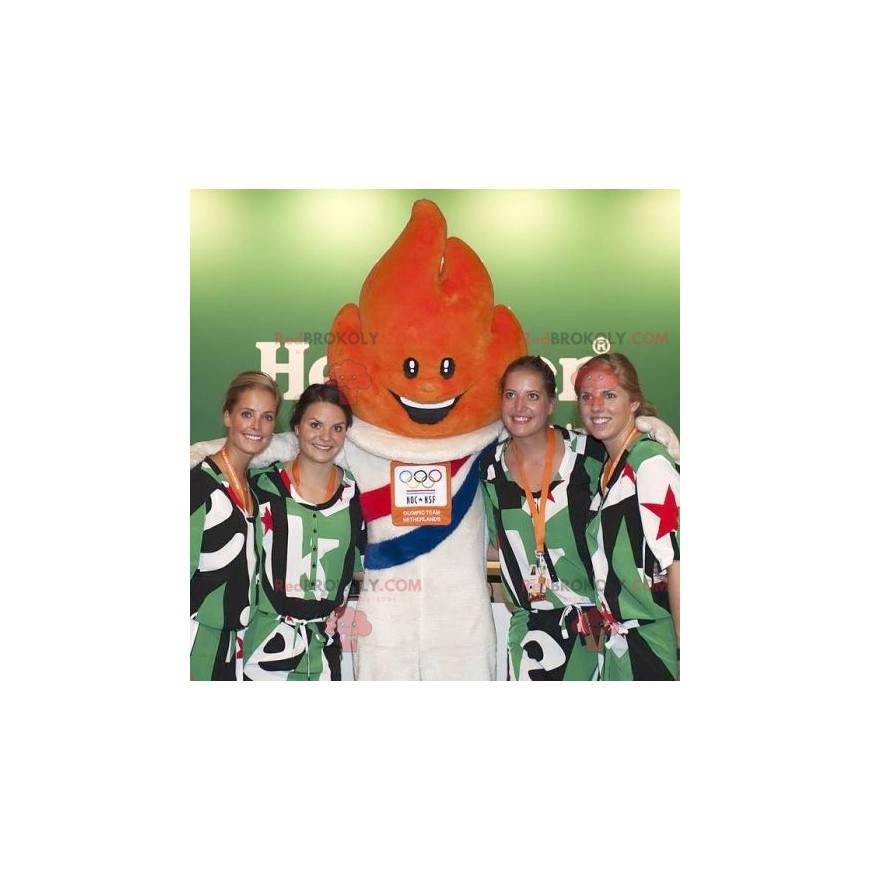 Mascotte de flamme orange des Jeux olympiques - Redbrokoly.com Mascotte de flamme orange des Jeux olympiques - Redbrokoly.com