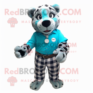 Cyan Leopard mascotte...