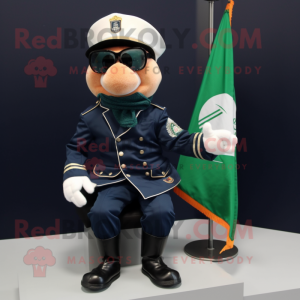 Navy Irish Flag maskot...