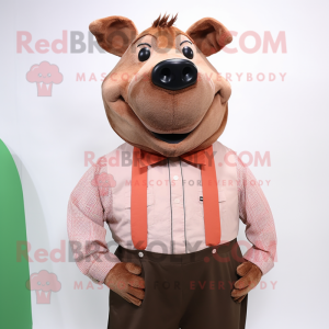 Brown Sow maskot...