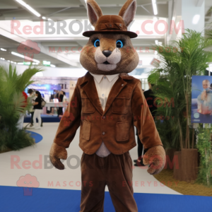 Brown Wild Rabbit mascotte...