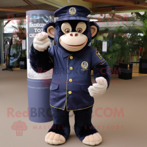 Navy chimpanse maskot...