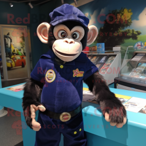 Navy Chimpansee mascotte...