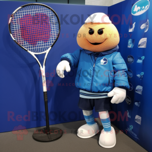 Blauer Tennisschläger...