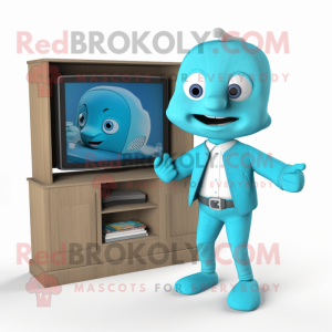 Cyan-TV Maskottchen kostüm...