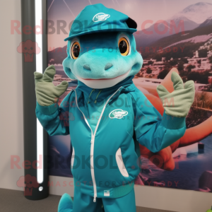 Teal Geckos mascotte...