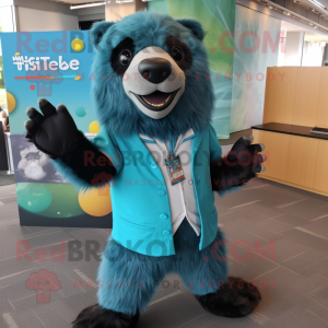 Teal Sloth Bear mascotte...