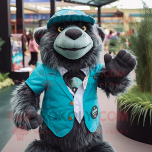 Teal Sloth Bear mascotte...