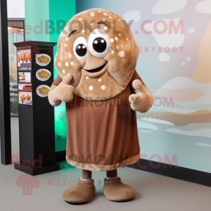 Brown Oyster mascotte...