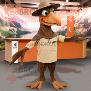 Brown Pterodactyl mascotte...