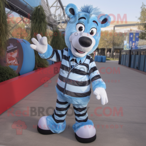 Błękitna Zebra w kostiumie...