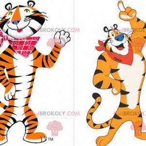 Tiger maskot Frosties berömda orange vit och svart tiger