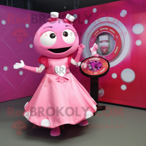 Pink Plate Spinner mascotte...