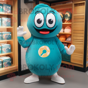 Teal Bagels mascotte...