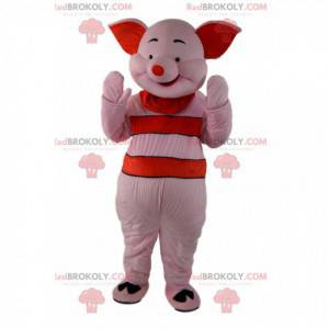 Mascot Piglet, the famous pink pig in Winnie the Pooh -