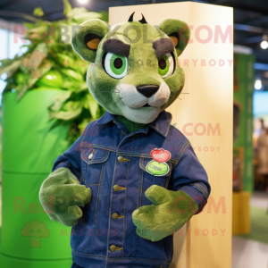 Groene Puma mascotte...