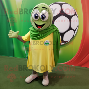 Olive Soccer Goal mascotte...