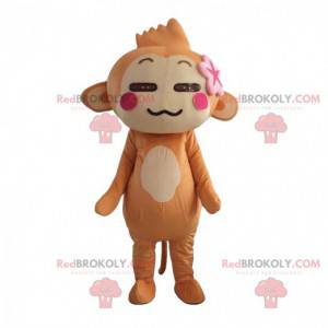 Mascotte scimmia Yoyo e Cici, famosa scimmia marrone -