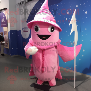 Pink Swordfish maskot...