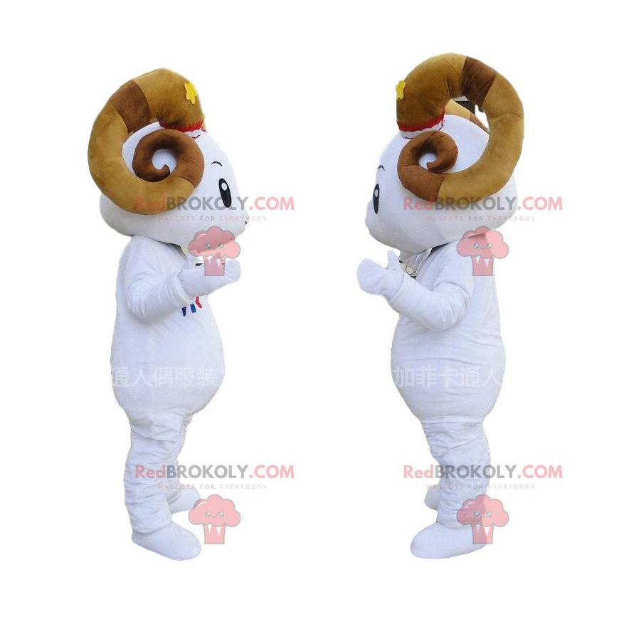 Gedemaskot, kæmpe ramkostume med store horn - Redbrokoly.com Gedemaskot, kæmpe ramkostume med store horn - Redbrokoly.com