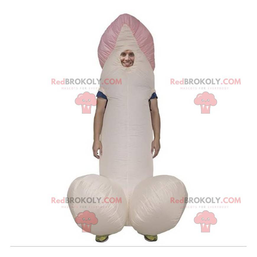 Maskottchen großer rosa Penis, riesiges Phalluskostüm - Maskottchen großer rosa Penis, riesiges Phalluskostüm -