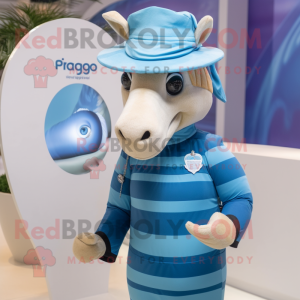 Blauer Quagga Maskottchen...