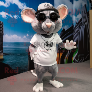 Gray Rat mascotte kostuum...